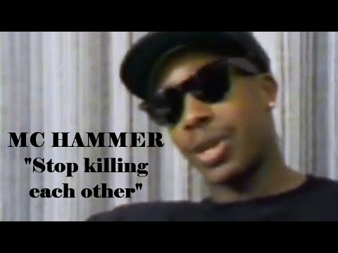 MC Hammer's 1992 Plea to his Hometown Oakland: Stop killing each other with the guns and violence