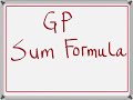 GEOMETRIC PROGRESSION V3