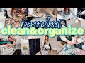 ROOM + CLOSET DEEP CLEAN &amp; ORGANIZE | DECLUTTER EVERYTHING | MESSY ROOM TRANSFORMATION