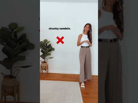 Do’s and Don’ts of Styling Palazzo Pants | Wide leg pants | Fashion tips | Style tips #shorts