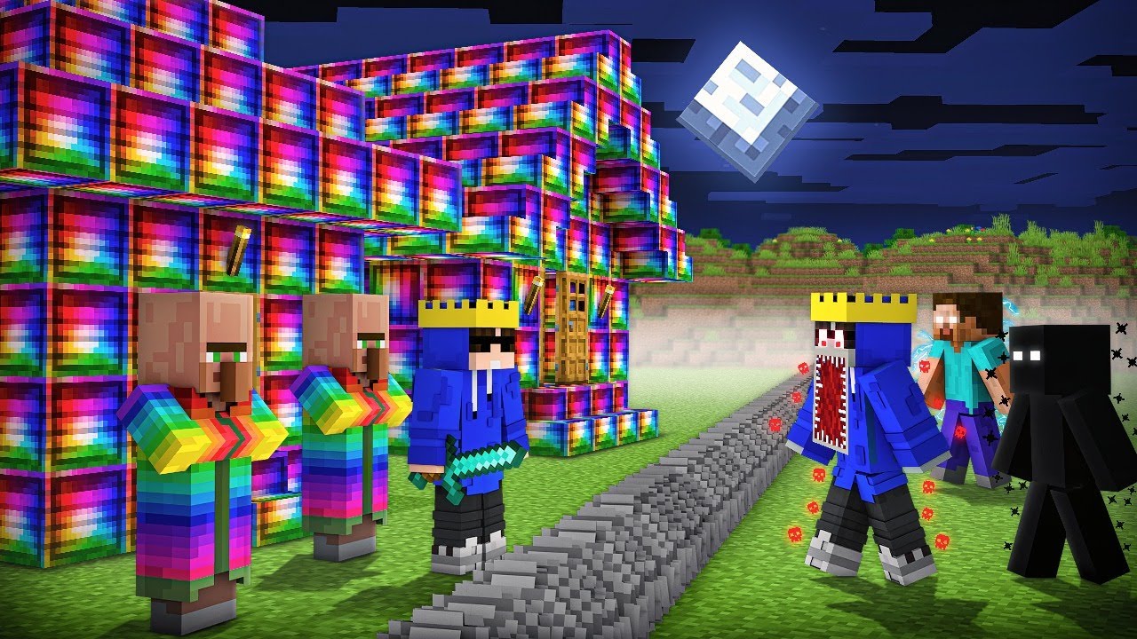 Evil Alpha vs Avaritia Village in Minecraft