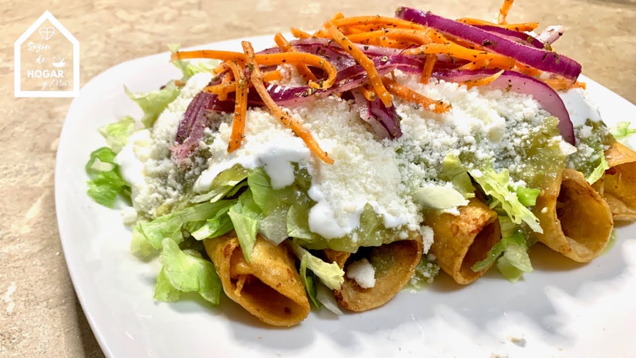 Taquitos Dorados de Pollo Chicken Taquito Rolls YouTube