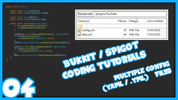 Bukkit Coding 04 | Multiple Configuration Files