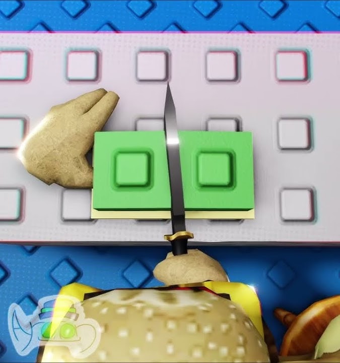chezburger and bloxpin teaches you how to cut a xan cake #roblox #moonanimator