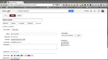 Using Google Calendar as a Lesson Planbook