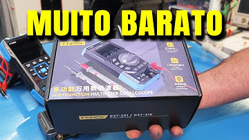 NOVO Multímetro com Osciloscópio e Gerador de Sinais - DST-210 FNIRSI