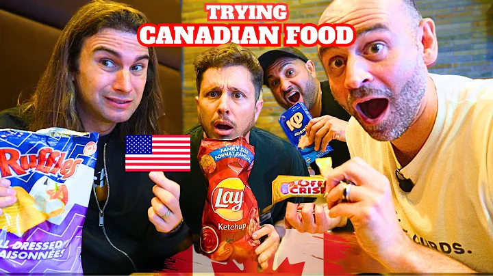 Americans try Canadian Snacks...Ketchup chips, poutine, Coffee Crisp