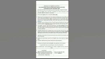 ICAI IMPORTANT Announcement || ICAI Conducting ISA ET in Online Mode