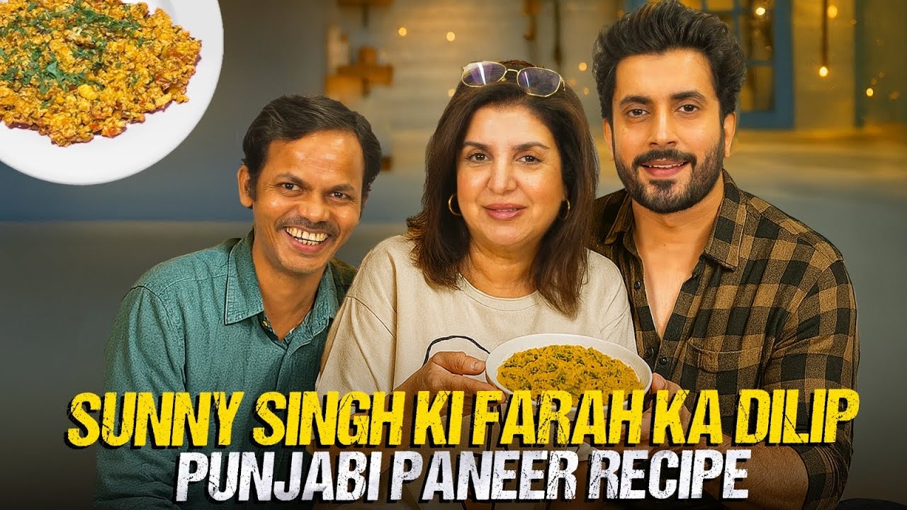 Sunny Singh Ka Filmy Tadka – Paneer Bhurji & Lassi Ke Saath! @FarahKhanK