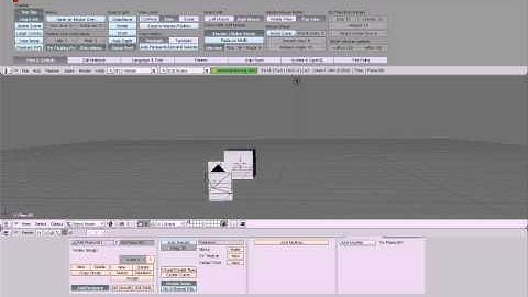 rotating cube in Blender game engin with planes