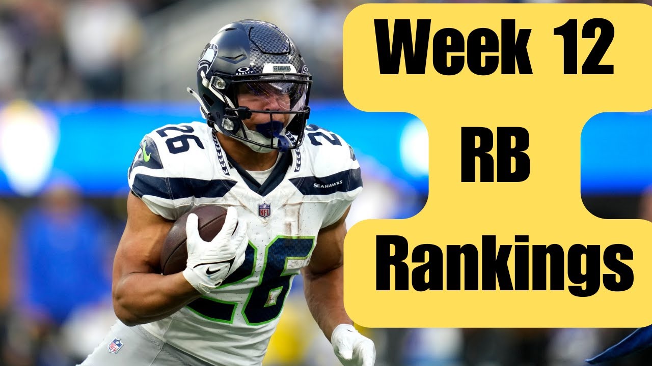 Week 12 RB Rankings Fantasy Football 2023 fantasyfootball nfl YouTube