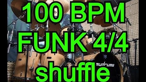 FUNK beat Shuffle 100 bpm (no Fills) - Drums