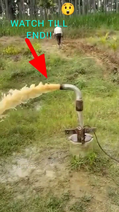 Pumpset collapsed in borewell😮!!
