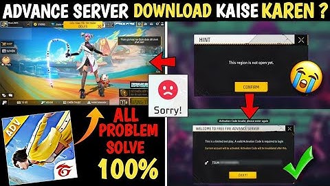 HOW TO DOWNLOAD ADVANCE SERVER OB45 ? THIS REGION IS NOT OPEN YET ADVANCE SERVER ACTIVATION CODE ff