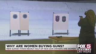 Survey finds half of new gun owners are women; ownership jumps in Clark County