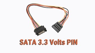 Для чего нужен пятый (оранжевый) провод в разъёме питания SATA 3.3V!?