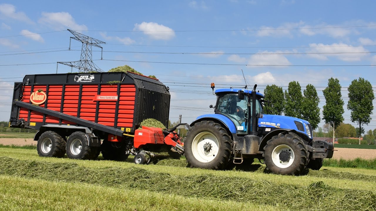 New Holland T7.220 & Vicon Rotex Combi 653 - Oste Gebroeders