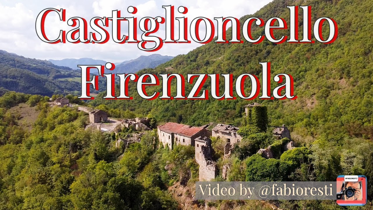 Borgo Fantasma di Castiglioncello Firenzuola (Firenze). Visto dal drone.