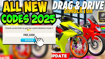 NEW! ALL WORKING CODES FOR DRAG DRIVE SIMULATOR IN 2025! | ROBLOX Drag Drive Simulator Codes