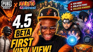 Exploring New PUBG Beta V4.5 PUBGM x NARUTO | it was insane | new features and gameplay | BGMI 