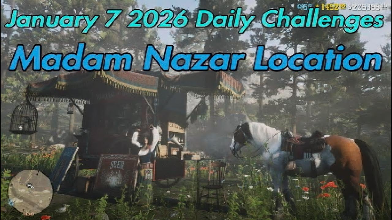 Red Dead Online Daily Challenges & Madam Nazar Location January 7 2026 