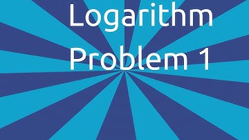 Logarithm-Problem1 | Indices and Logarithm | CA CPT | CS & CMA Foundation | Class 11 | Class 12