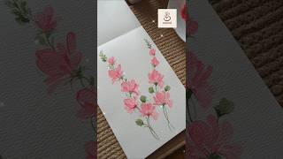 Painting mesmerizing loose watercolor flowers in soft, easy strokes #wocol #floralartist