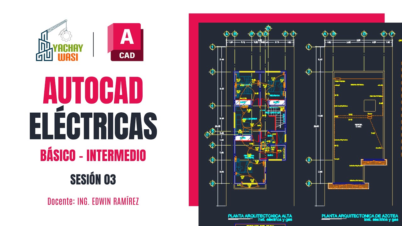 AutoCAD en Instalaciones Eléctricas - SESIÓN 03 - YouTube