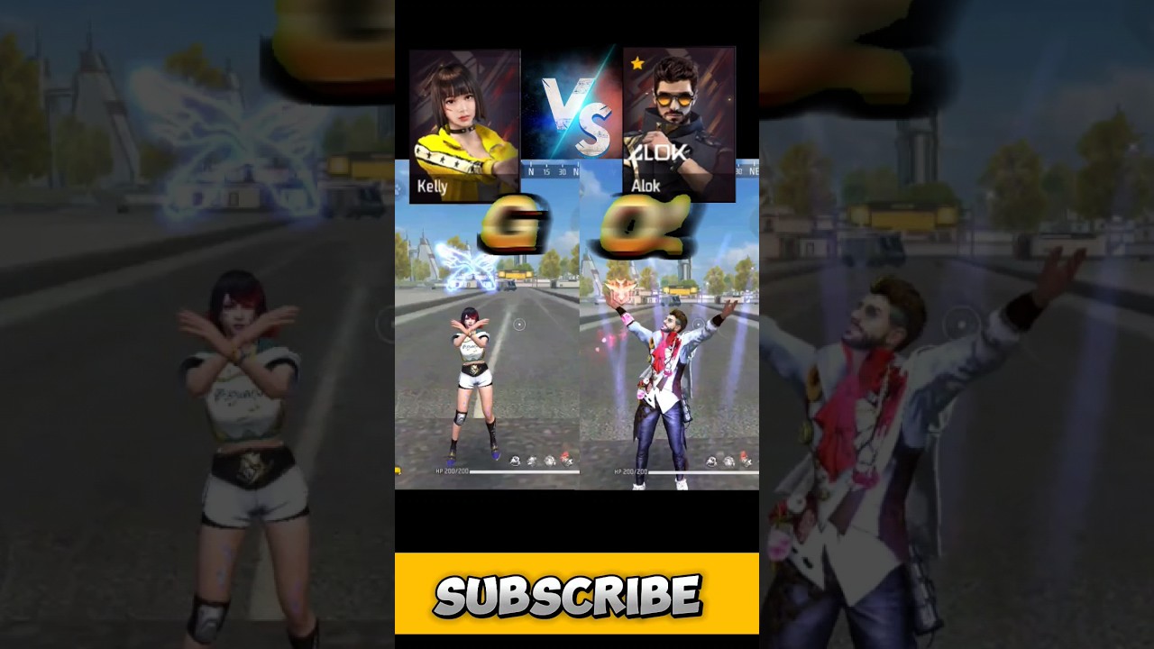 Kelly vs Alok race who will win? Best character| alok vs Kelly 