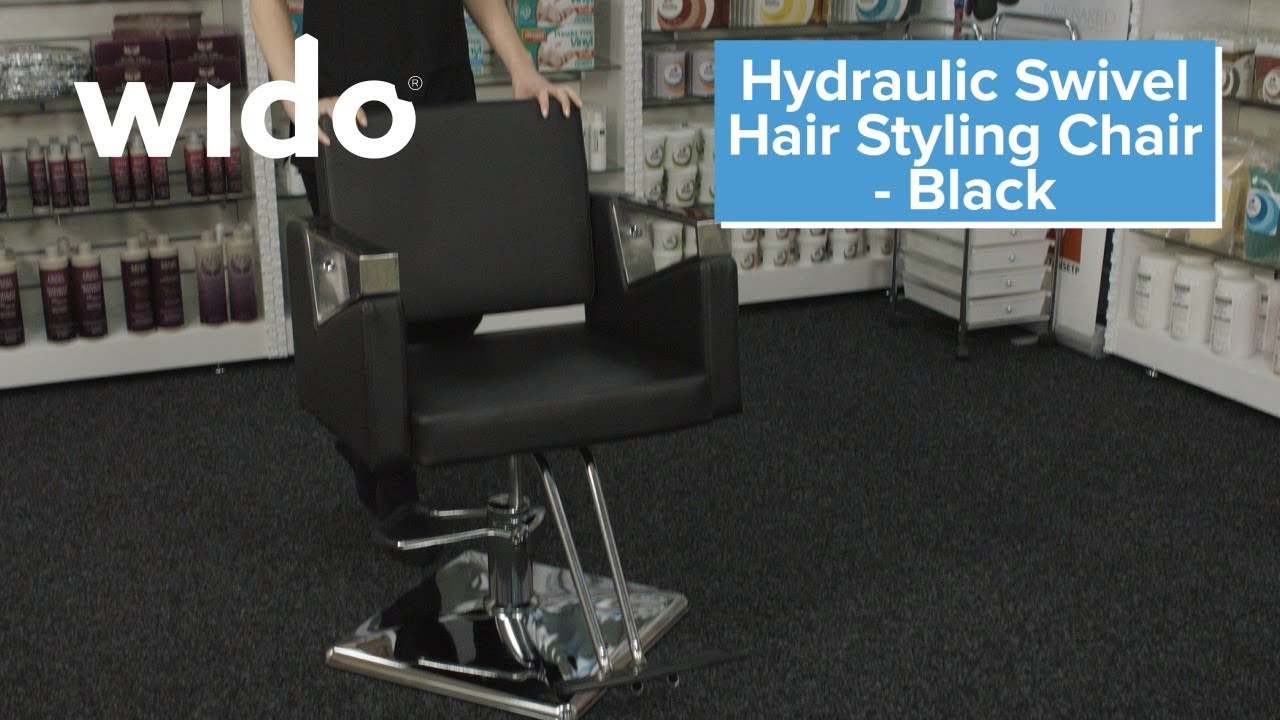 Wido Black Square Hair Salon Chair Product Video (SLCHAIR2B)