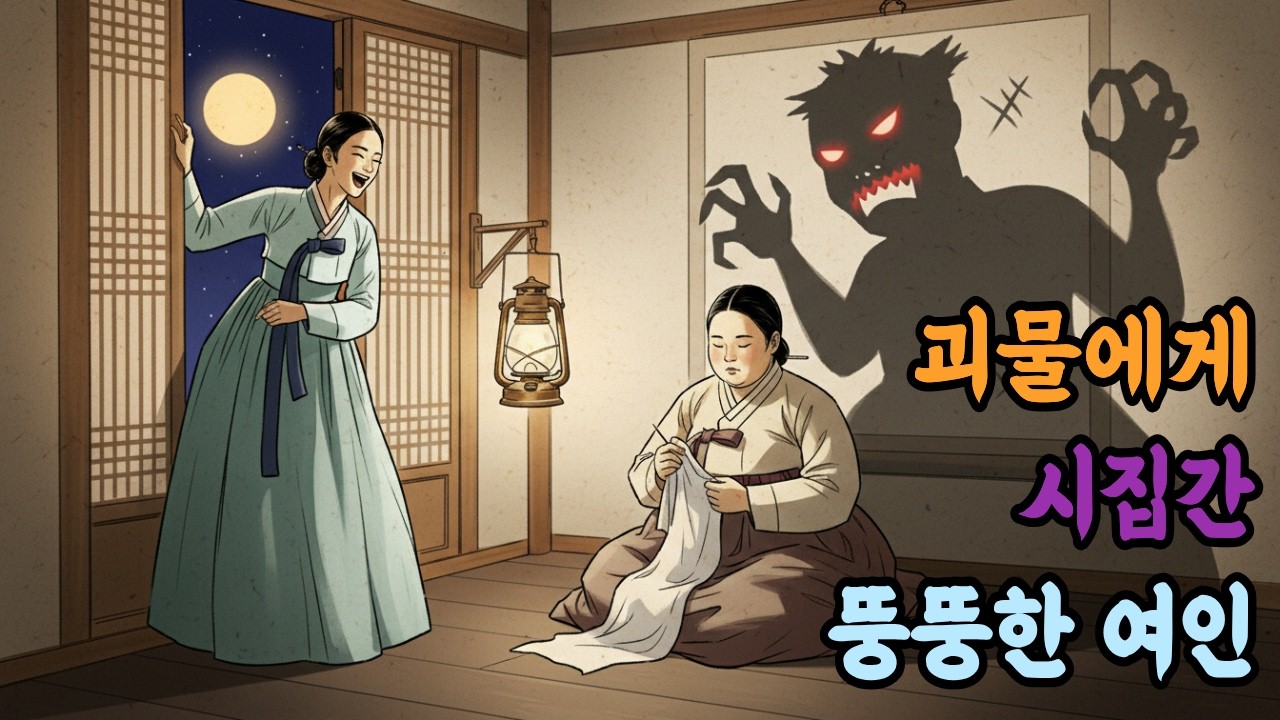 괴물에게 시집간 뚱뚱한 여인 |야담|민담|전설|옛날이야기|오디오북|수면동화