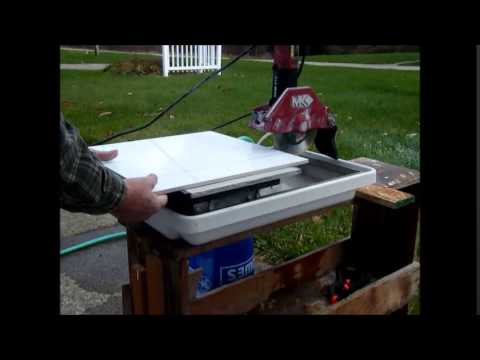 Cutting 18 Inch Ceramic Tile With A Mk 370 Saw You Cutting 18 Inch Ceramic Tile With A Mk 370 Saw