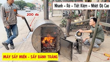 Lò Sấy Gỗ Lò Sấy Dược Liệu Nhiệt Độ Cao Tiết Kiệm Củi - Kỹ sư Trần Thành Hữu