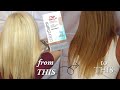 TONING BLEACHED HAIR AT HOME | fix yellow/brassy hair after bleaching | Wella T28 + T11