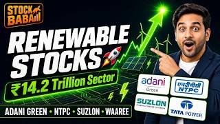 2026 में करोड़पति बनाएंगे ये Renewable Energy Stocks! | NTPC, Adani Green, Suzlon, Waaree का सच