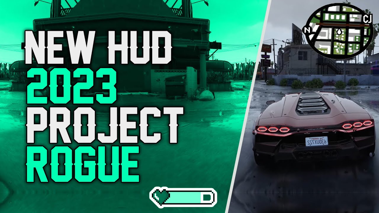 *NEW* 2023 HUD AND UI | PROJECT ROGUE | FIVEM |  https://discord.gg/msuR44FR2y