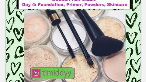 DECLUTTER WEEK | Day 4: Foundations, Primers, Powders, and Skincare