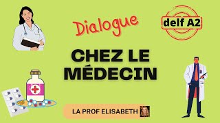 Chez le médecin. 2 dialogues pour la production orale du DELF A2. 😍English subtitles available !