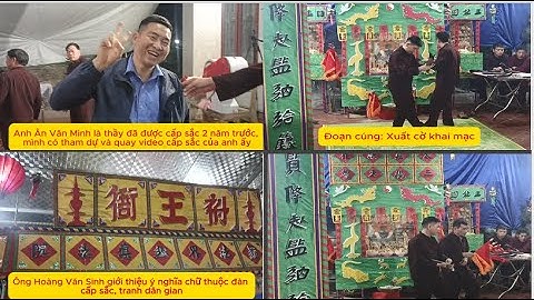 Cấp sắc dân tộc sán dìu của em Đỗ Đức Thịnh thôn Số Tư, xã Quý Sơn, TX Chũ, tỉnh Bắc Giang. Tập 5