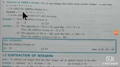 NCERT CLASS 7 || Maths chapter 1 | integers