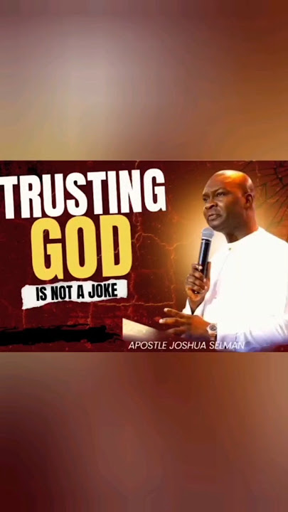 IT IS NOT EASY TO TRUST GOD 🥱 #APOSTLEJOSHUASELMAN #thegospelseries #motivation