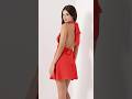 The Octavia Mini Dress In Red