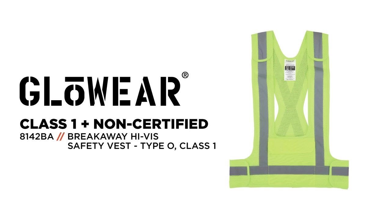 Remain Visible and Prevent Dangerous Hangups with the GloWear 8142BA Breakaway Hi-Vis Safety Vest