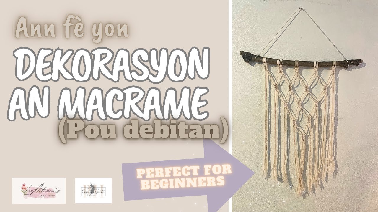 Macrame Tutorial- Lesson 2 - YouTube