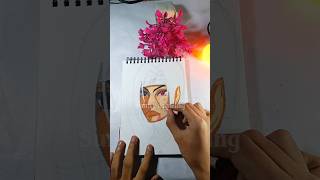 Drawing Itachi Uchiha 😲#shortfeed #animedrawing