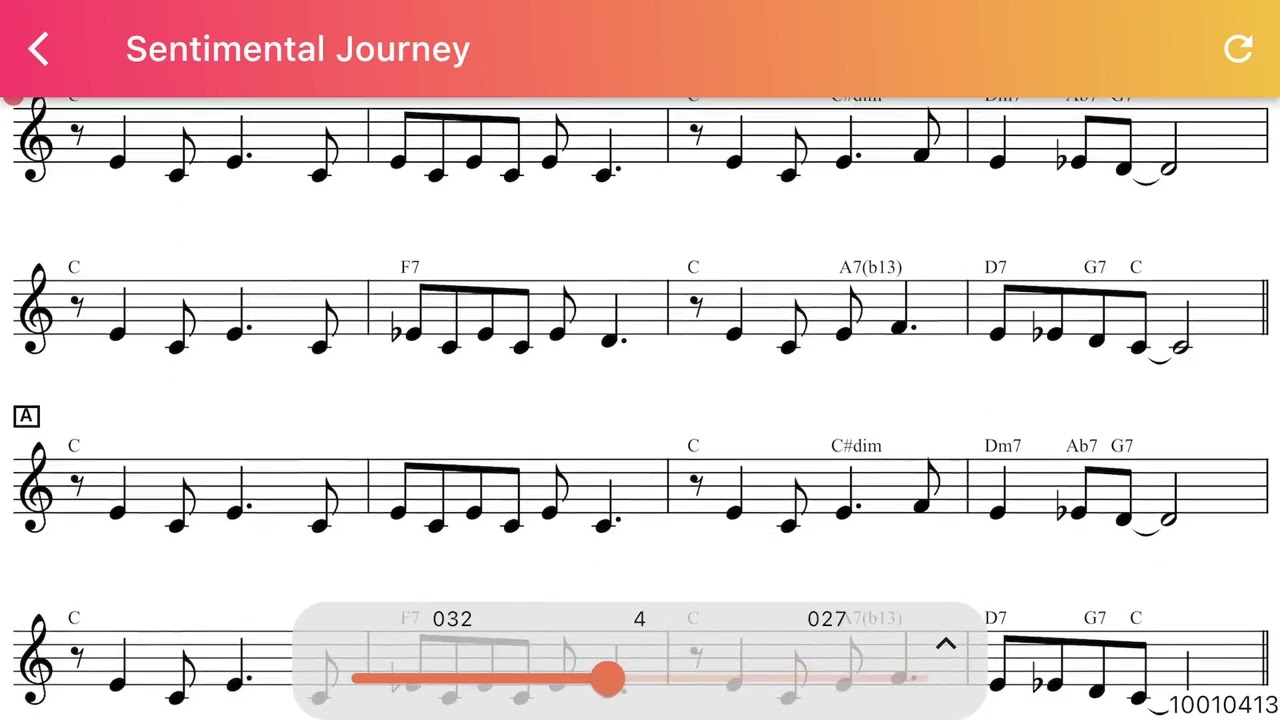 【楽譜】『Sentimental Journey/』/メロディ楽譜 10010413