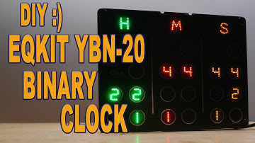 ⚡EQKIT YBN-20 🛠️ Бинарные Часы DIY KIT | Сборка LED Часов и Обзор Функций, Пайка Binary Clock