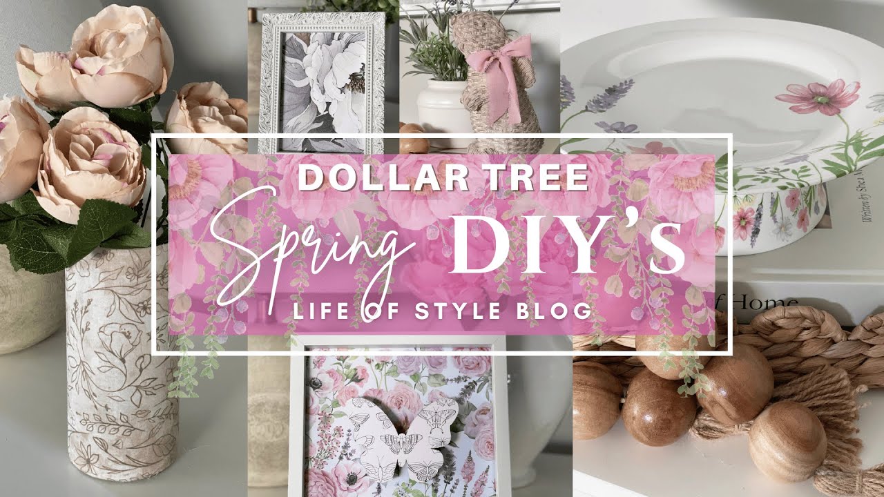 DOLLAR TREE DIY Spring 2025 | Quick and Easy DIYs | HIGH END Spring Decor Ideas