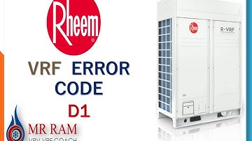 Rheem VRF Error code D1(ENGLISH)