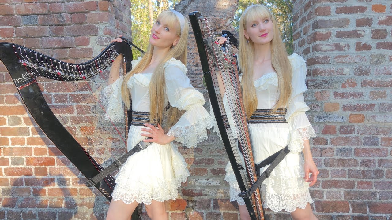 ALL THROUGH THE NIGHT - Harp Twins, Camille and Kennerly